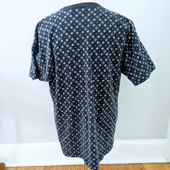 Vintage 90s Liz Claiborne Sport Printed Ringer Tee - Picture 2 of 3